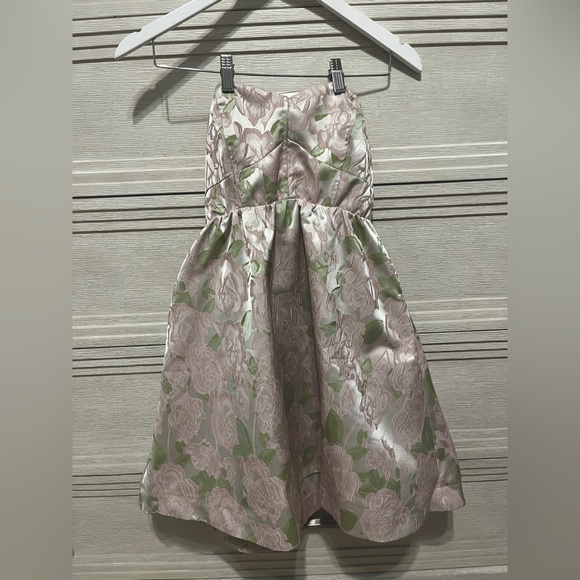 Jacquard Floral Fit and Flare Mini Dress - Picture 5 of 5